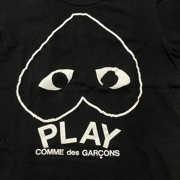 Comme Des Garcons black and white heart tshirt - Picture 3 of 7